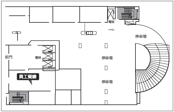 沙鹿總院第二醫療大樓生活機能簡介 一樓平面圖
